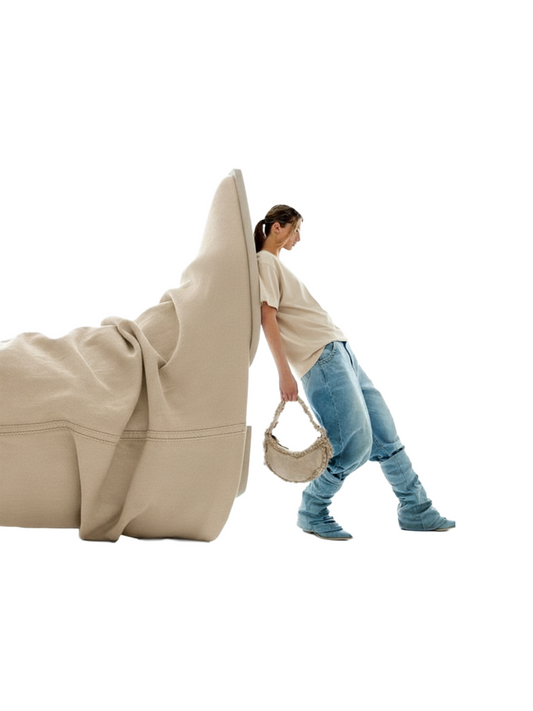 Beige Cotton-Poly Sport T-Shirt