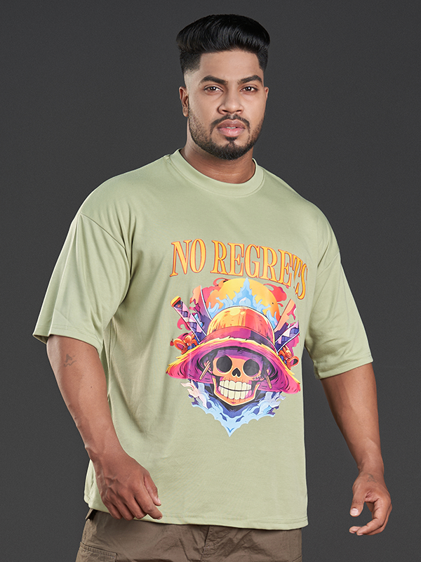 Olive Green Cotton-Poly Sport T-Shirt