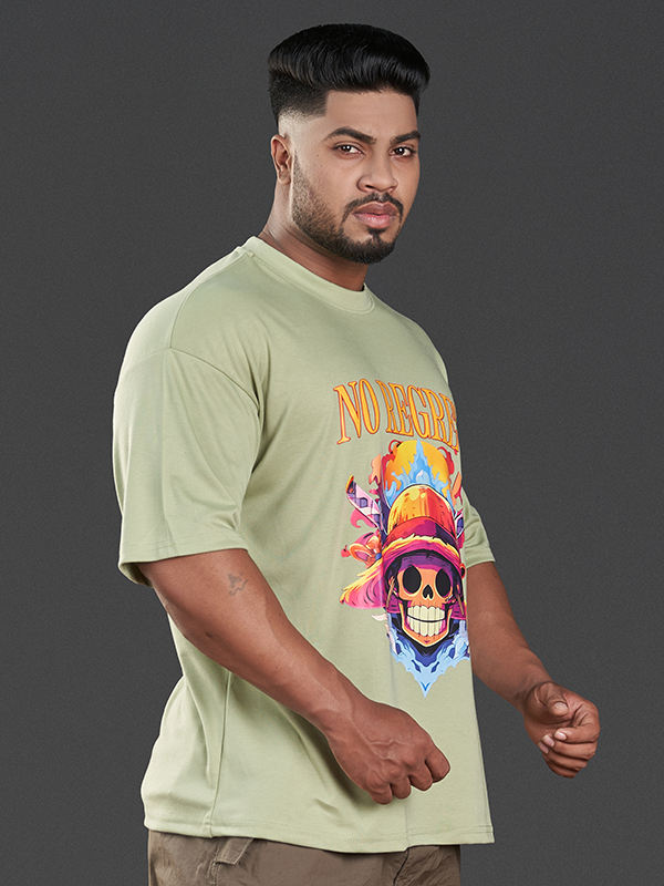 Olive Green Cotton-Poly Sport T-Shirt