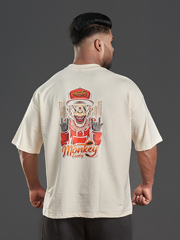 Beige Cotton-Poly Sport T-Shirt