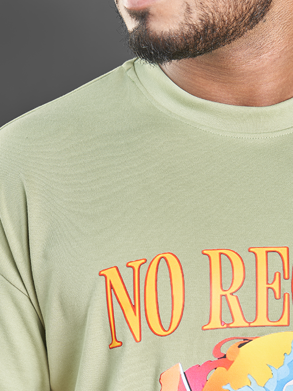 Olive Green Cotton-Poly Sport T-Shirt