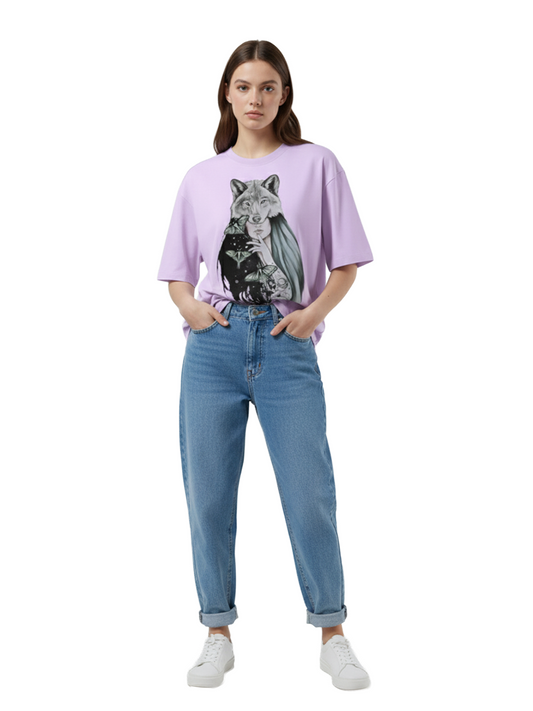 Lavender Fleece Cotton Girls’ Sport T-Shirt